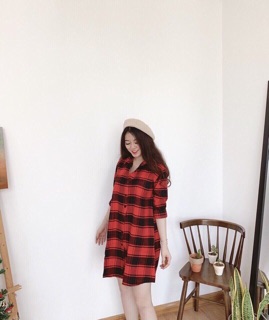 đầm suông caro