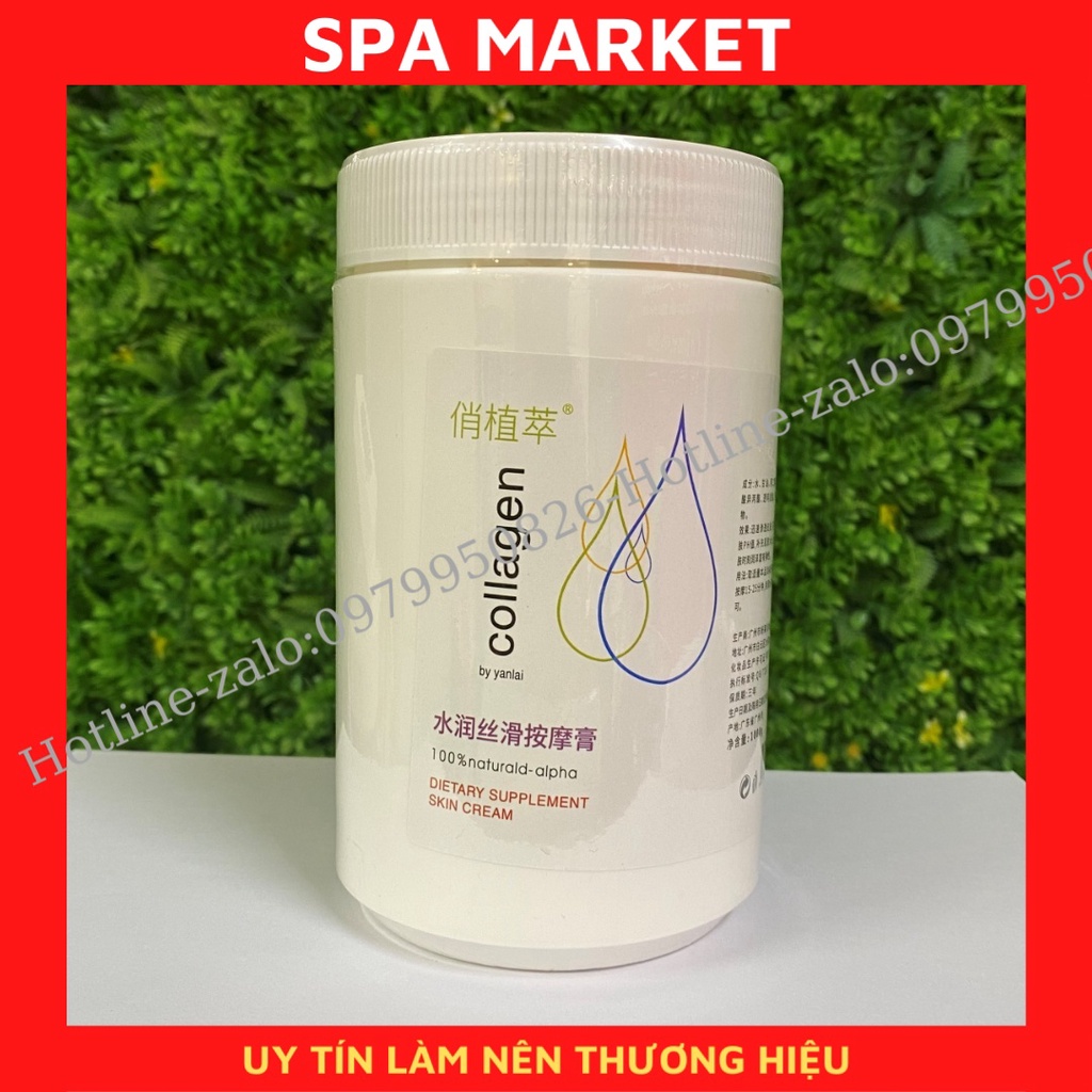 Kem massage mặt collagen hũ 1kg dùng trong spa, tmv