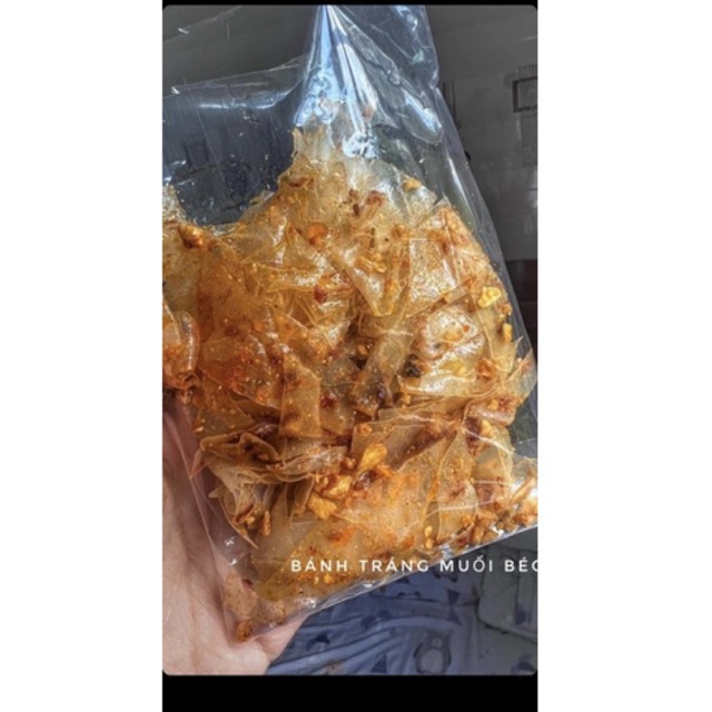 Bánh tráng dẻo sate hành phi