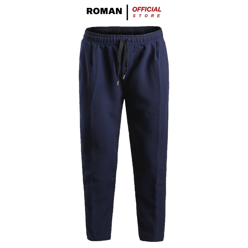 Quần âu baggy nam ống rộng suông đứng cạp chun chất vải hàn cao cấp ROMAN QA01