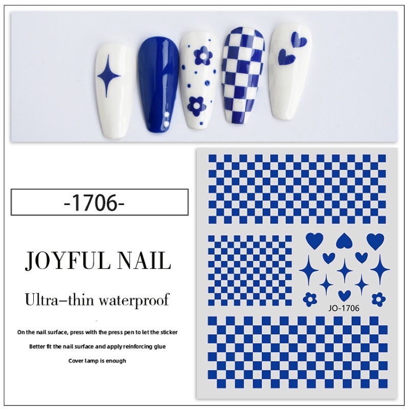 sticker 3d dán móng tay nail mới 2022