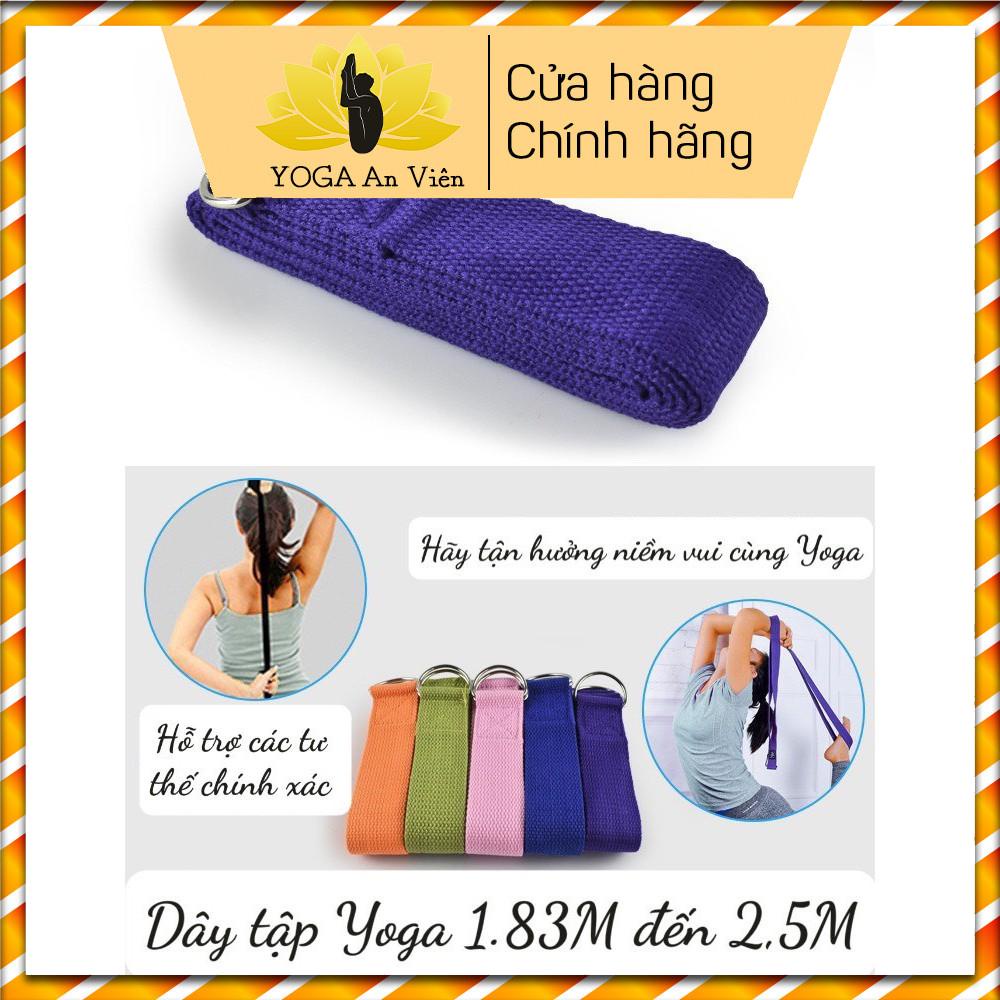 Dây tập yoga chất liệu cotton siêu bền, dụng cụ tập yoga tiện lợi và chắc chắn tại nhà