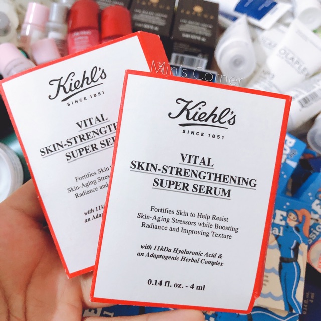 (Bill Sephora)Tinh chất trẻ hoá da, chống lão hoá Kiehls Vital Skin-Strengthening Hyaluronic Acid Super Serum