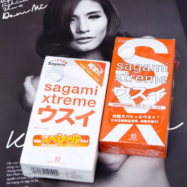 Bao cao su ❤ FREESHIP ❤ Bao cao su Sagami, sagami 002 -  Bao siêu co dãn, siêu mỏng