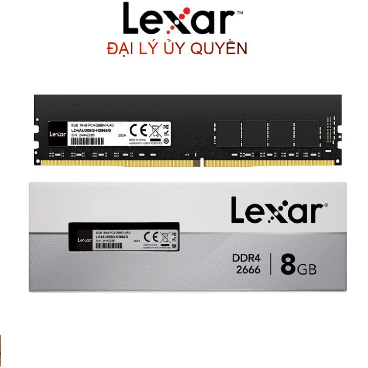 Ram Lexar DDR4 8GB bus 2666 / 3200 MHz Lắp PC
