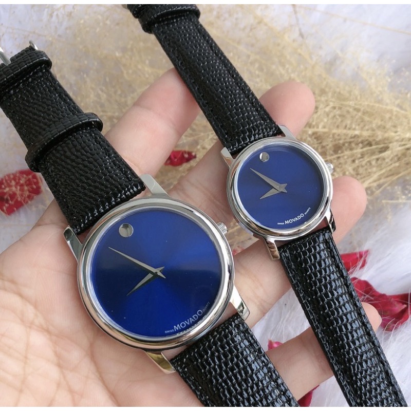 Đồng hồ nam (nữ) movado chống nước chính hãng máy nhật vỏ thép k rỉ