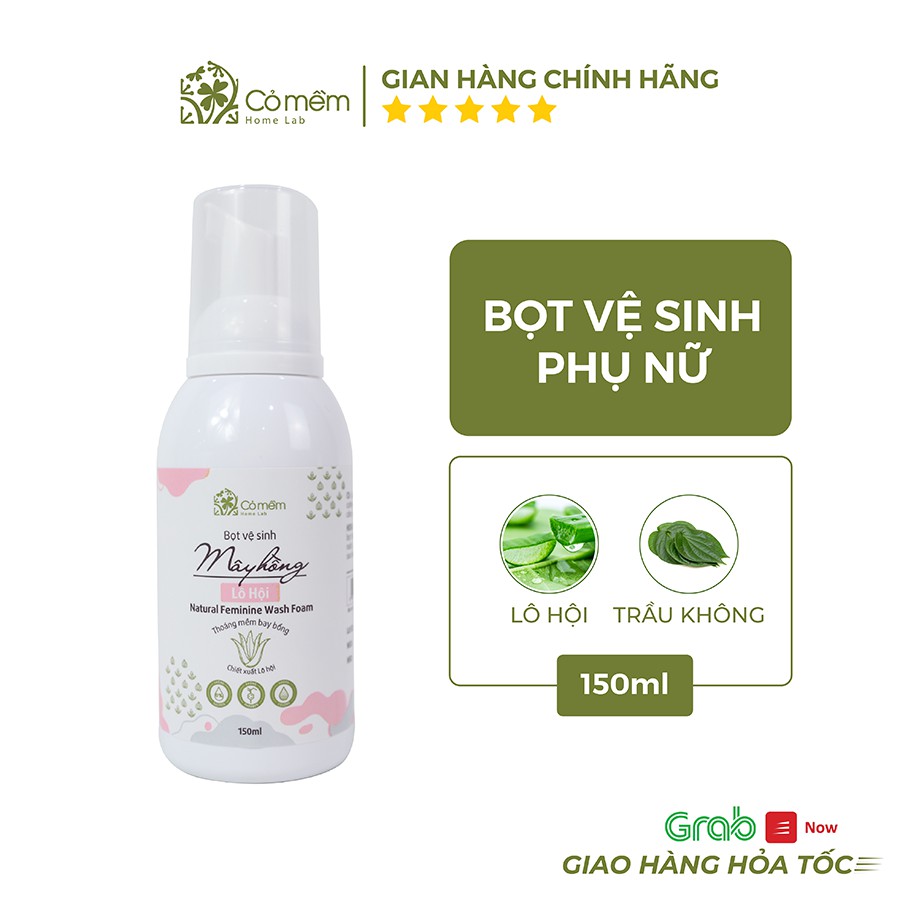 [Mã FMCGMALL -8% đơn 250K] Bọt vệ sinh phụ nữ Mây Hồng Cỏ Mềm 150ml