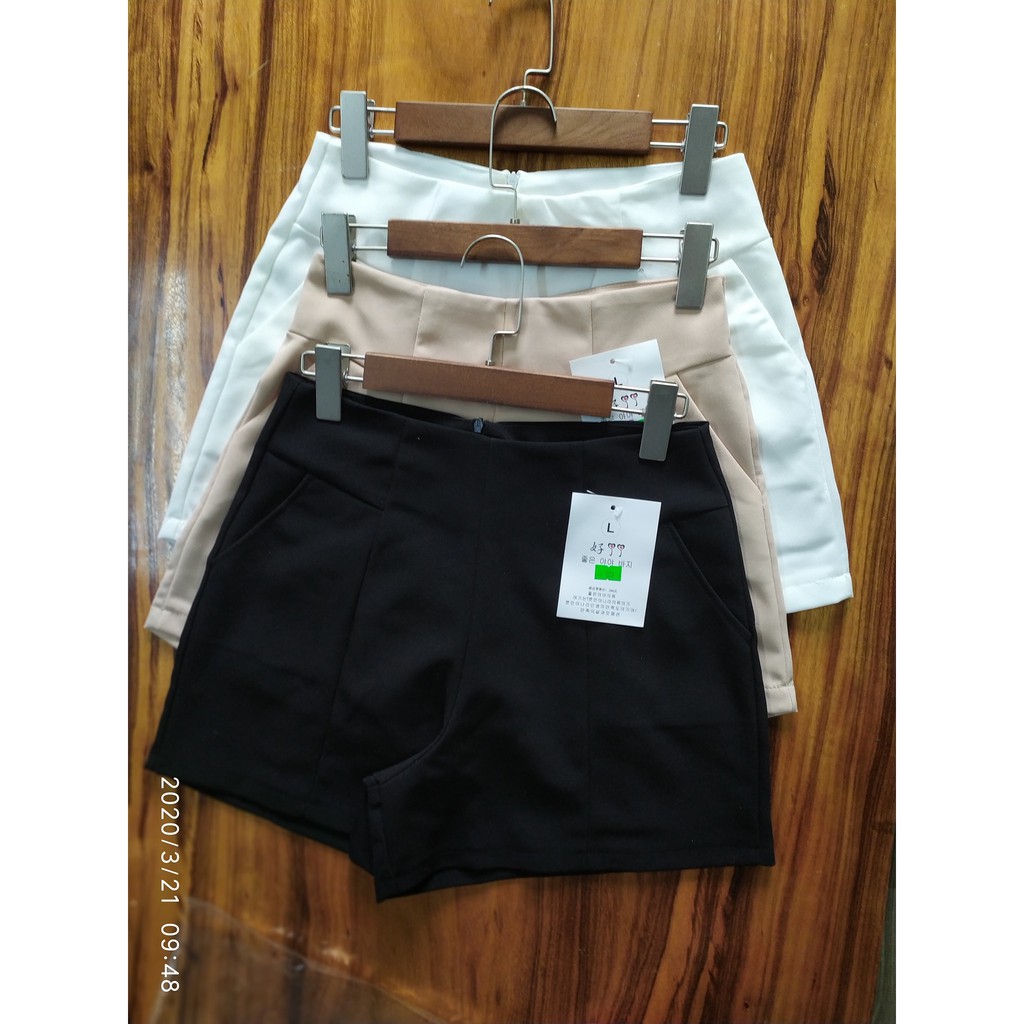 Quần short cạp cao 022