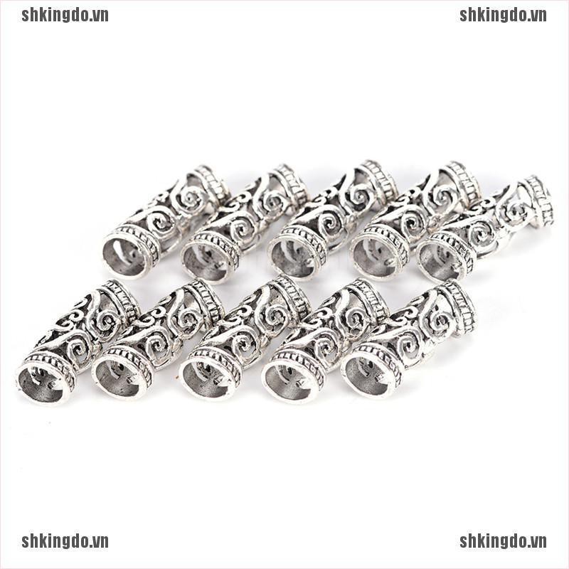 Set 10 vòng kim loại bện tóc thời trang