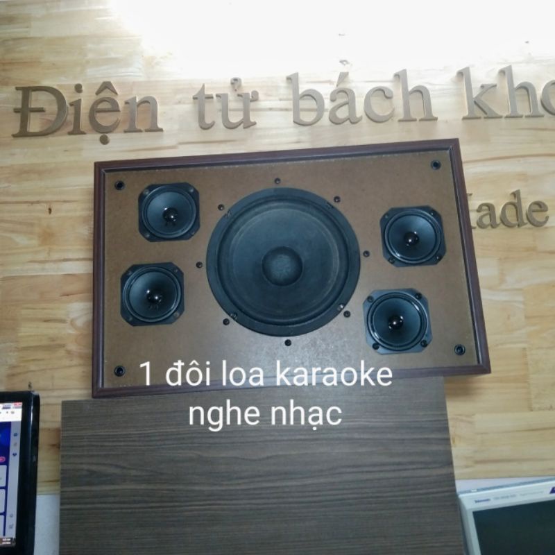 Đôi loa hát karaoke, nghe nhạc bass 20cm, treble giấy
