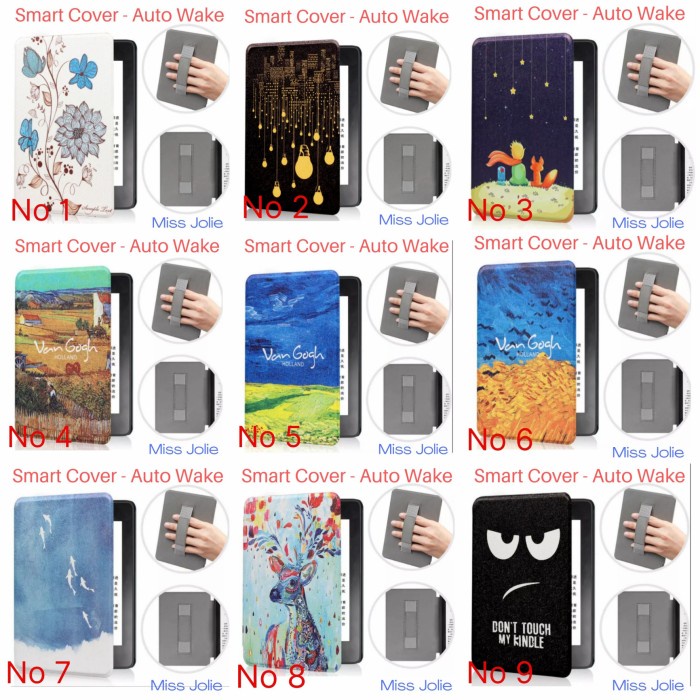 Bao Da Máy Đọc Sách Thông Minh Có Dây Đeo Tay Cứng Cho Kindle Paperwhite 10th