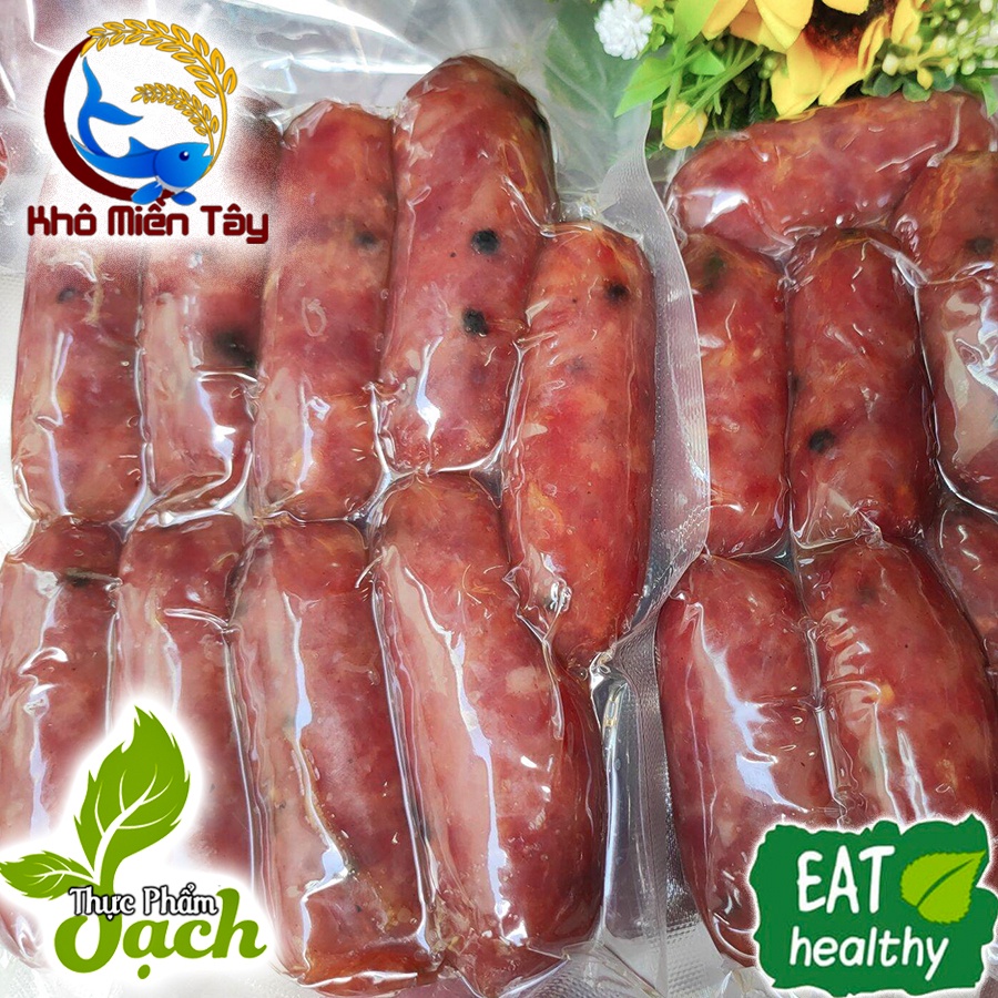 Lạp Xưởng Tươi Cai Lậy -nhiều thịt ít mỡ, an toàn, vệ sinh.