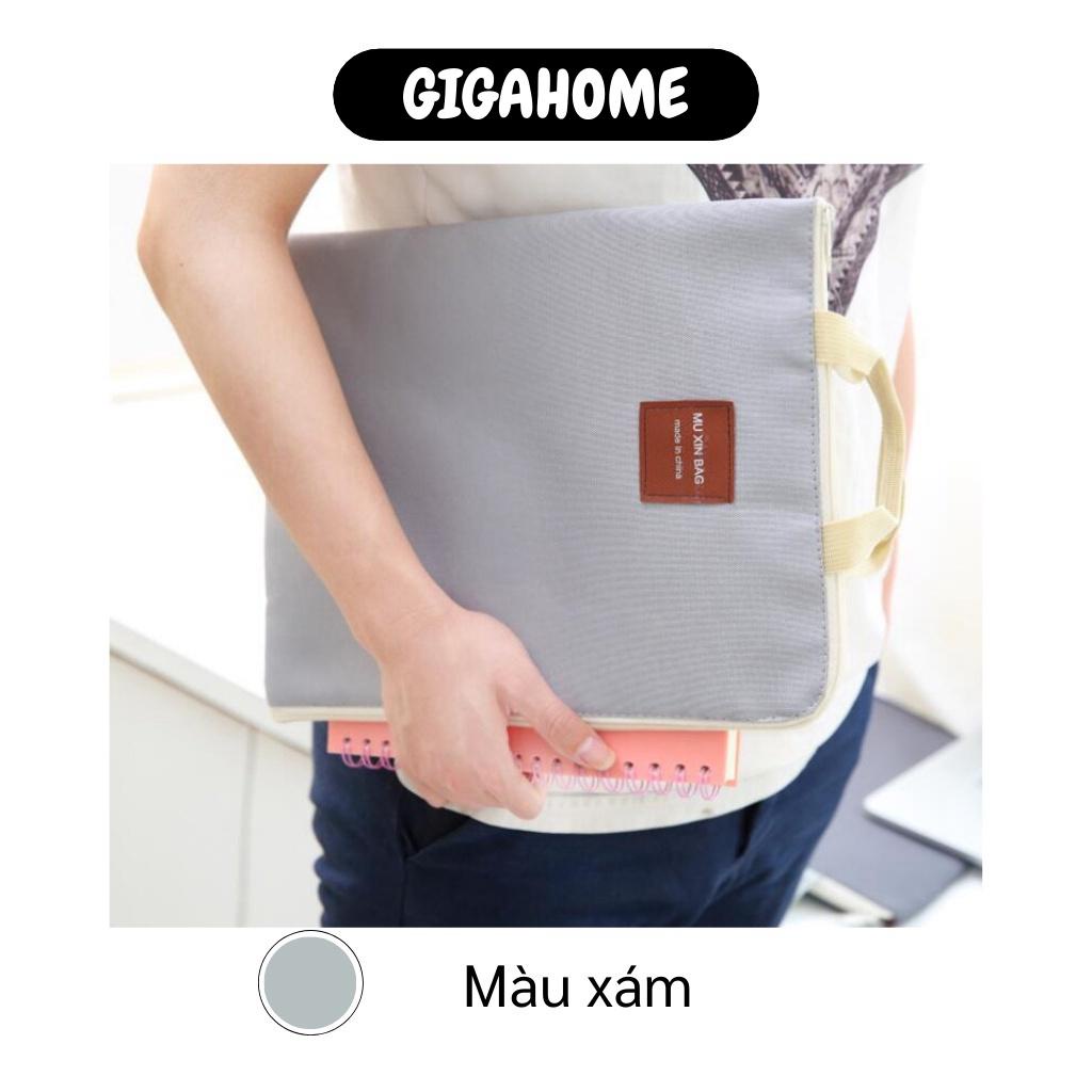 Túi đựng máy tính, chống xốc   GIÁ VỐN  Túi vải đựng tập giấy A4 Mu Xin Bag thiết kế đơn giản đẹp mắt 9138