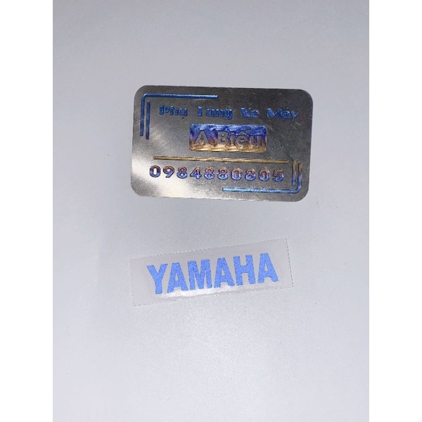TEM LOGO YAMAHA PHẢN QUANG , TEM CHỮ YAMAMA CHỐNG NƯỚC KEO DÍNH CHẮC