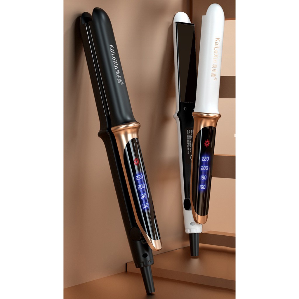 Máy kẹp duỗi, ép tóc,uốn cúp xoăn lọn đa năng Kailexin gồm 4 chế độ nhiệt