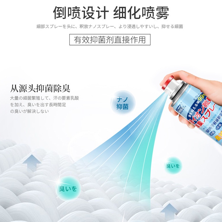 Xịt khử mùi giày – Chai Xịt Khử Mùi Hôi Chân – Khử Mùi Công Nghệ NHẬT Nano Bạc mùi dễ chịu đánh bay mùi hôi giày