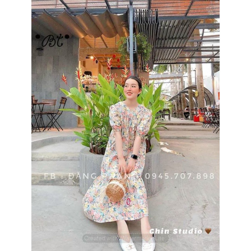 ĐẦM HOA SUÔNG DÀI ĐUÔI CÁ | BigBuy360 - bigbuy360.vn