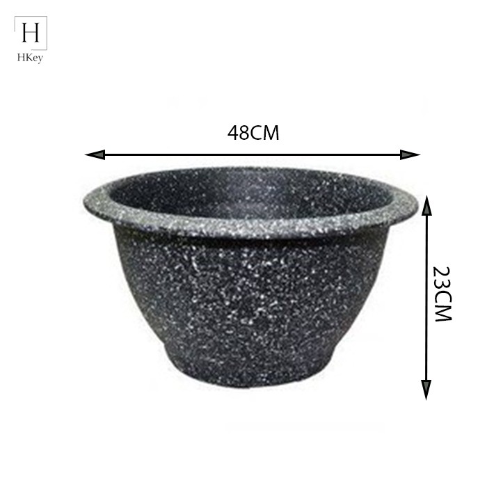 Chậu nhựa giả đá T28 kt 27x14cm