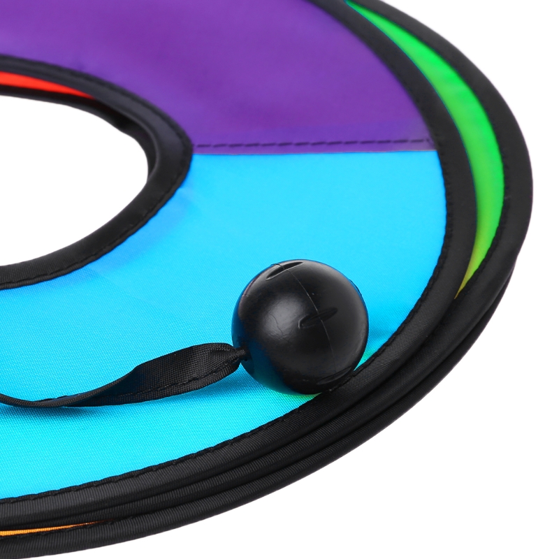 ★yong♣  Colorful Foldable Rainbow Spiral Windmills Home Garden Camping Tents Decorations