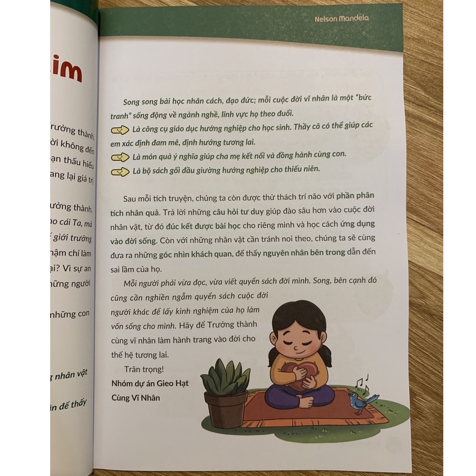 Sách - Trưởng thành cùng vĩ nhân