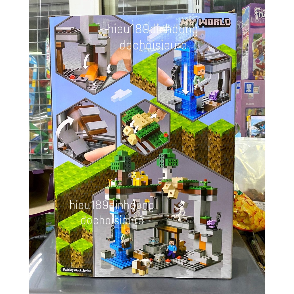 Lắp ráp xếp hình non Minecraft My World Cuộc phiêu lưu đầu tiên 60106 21169