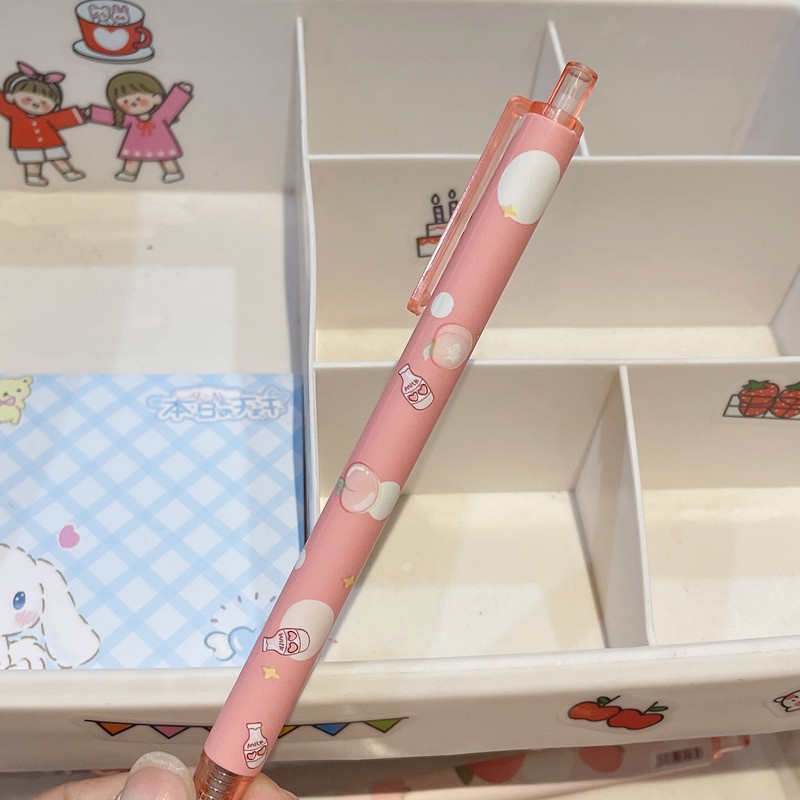 Bút Chì Bấm Ngòi 0.5mm Màu Hồng Đào Dễ Thương Cho Học Sinh