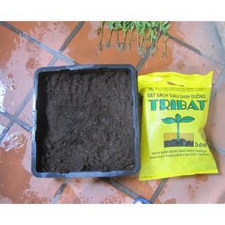 Đất Tribat trồng rau sạch, cây cảnh 5dm3(cân lẻ, 2.5kg)