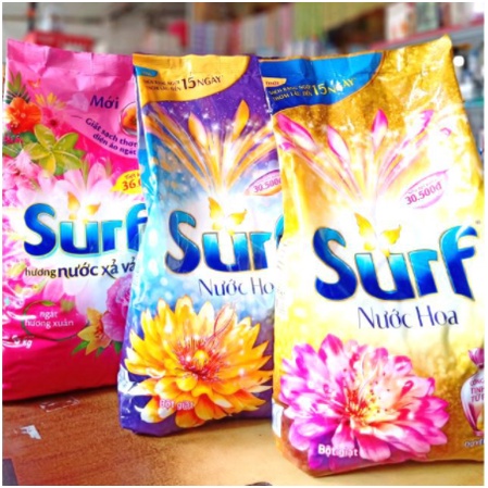 Bột giặt Surf hương Nước xả vải hồng 5.8kg Ngát hương xuân 5.8