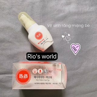 Combo bàn chải silicone cho bé 3m+