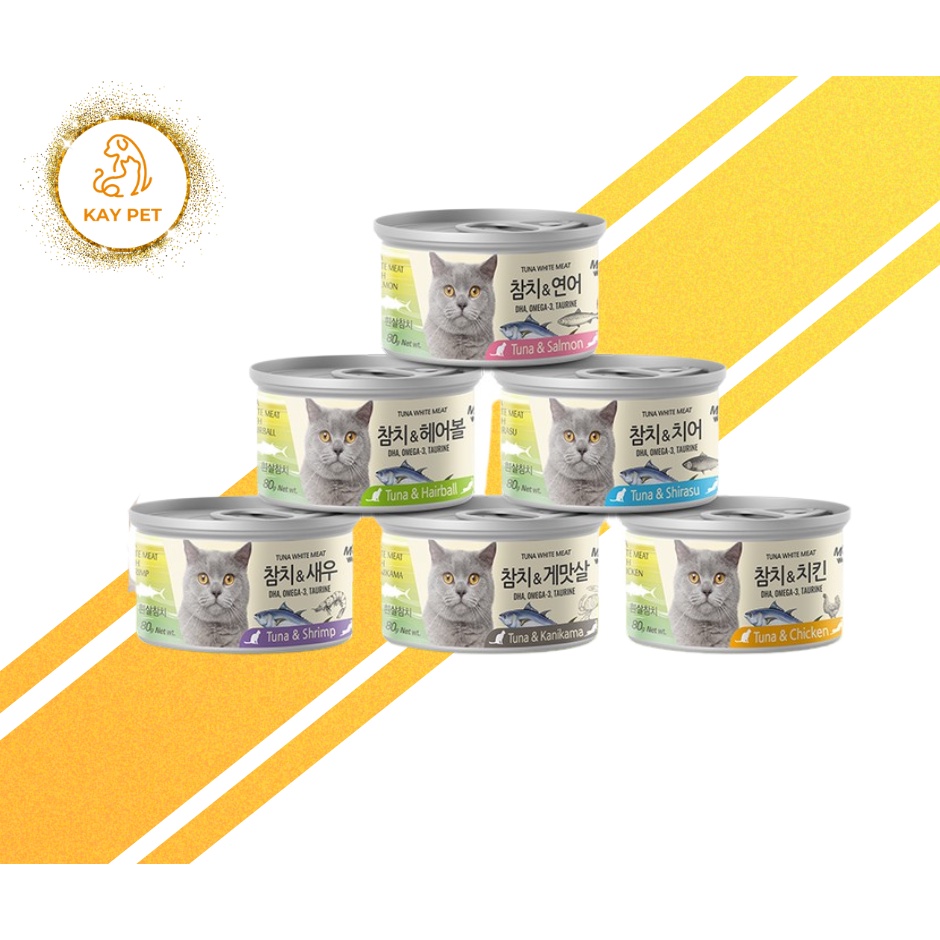 Pate cho mèo - Meowow lon 80g - Hàng Thái Lan - giao vị ngẫu nhiên