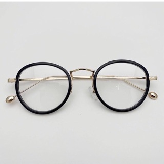 [Rẻ Vô Địch] Kính giả cận, kính su cận kèm tròng không độ kim loại tròn bầu 9058 chống ánh sáng xanh, UV400