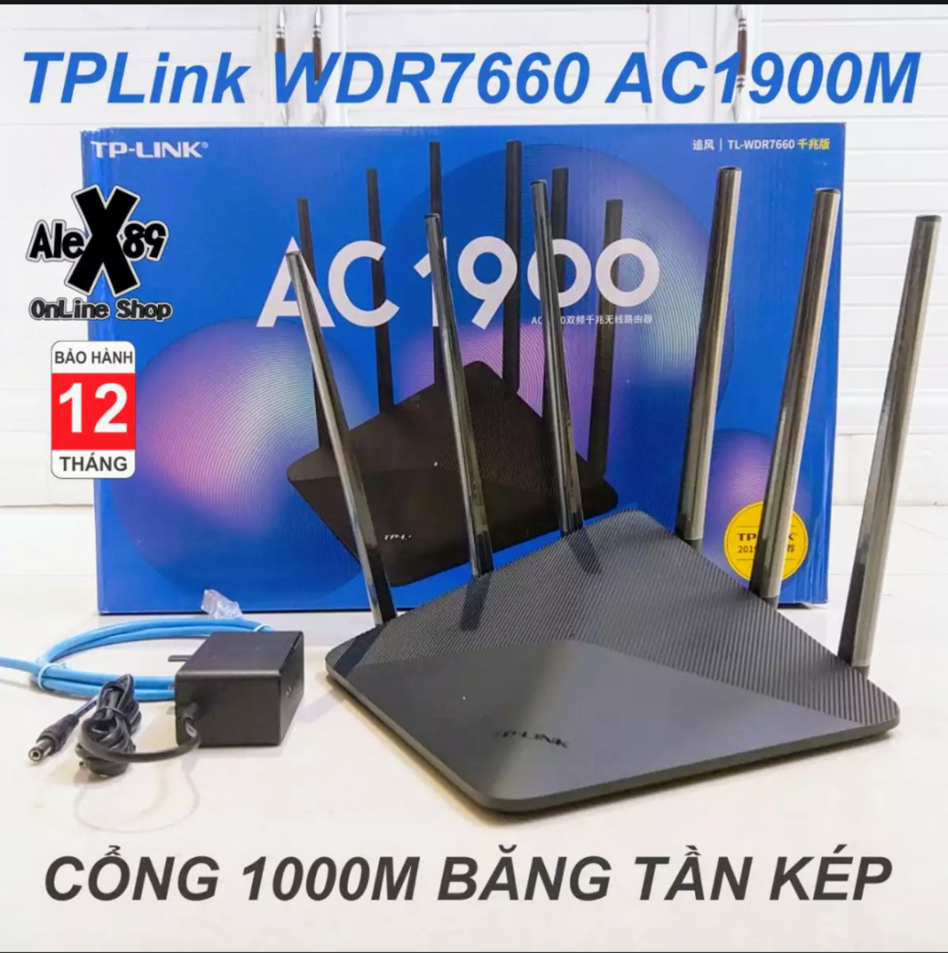 TPLink WDR7660 Thiết Bị Phát Wifi 1900Mbs- Phiên Bản Bộ định tuyến không dây băng tần kép TP-LINKMón quà PcbP