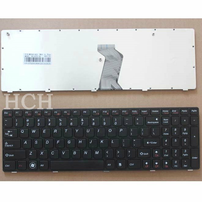 (KEYBOARD) BÀN PHÍM LAPTOP LENOVO Z560 dùng cho Ideapad B580 Z560 Z560A Z565 Z565A G570 G575 G770 G780