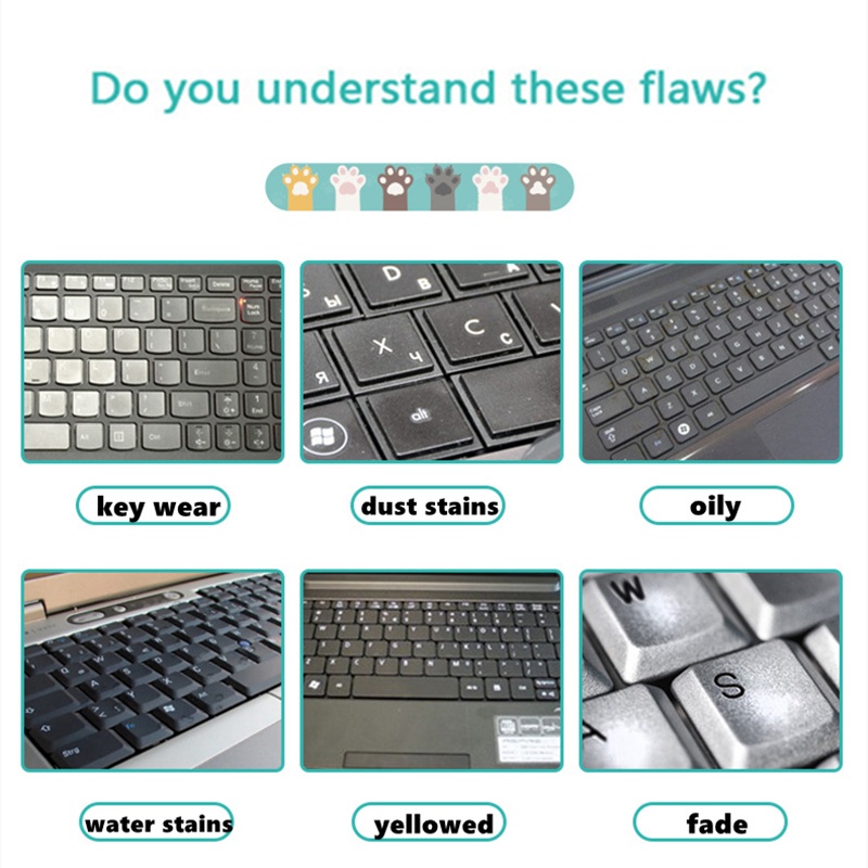 Tấm film phủ bàn phím bằng Silicon mềm siêu mỏng nhiều màu sắc bản tiếng Anh cho Logitech K380