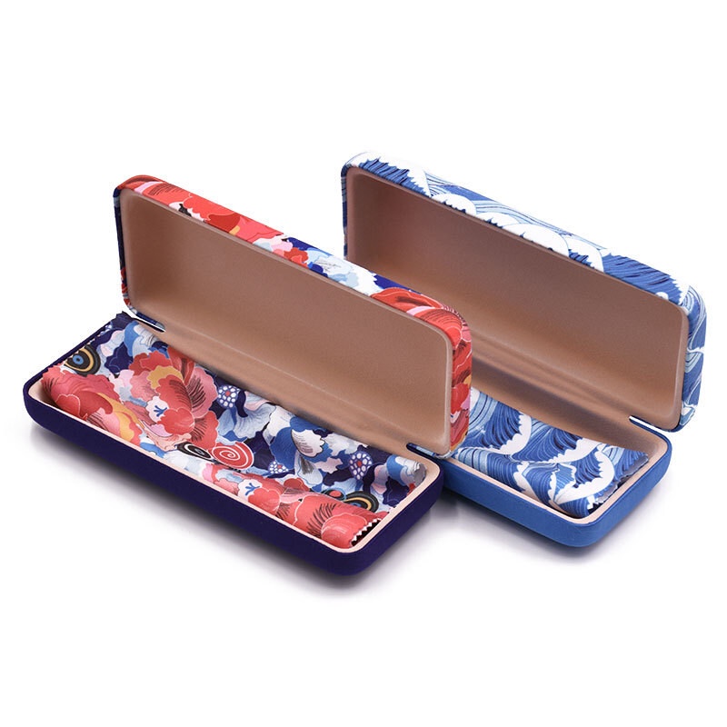 Hộp Đựng Mắt Kính Bằng Sợi Microfiber Chất Lượng Cao Họa Tiết Hoa Thời Trang Unisex