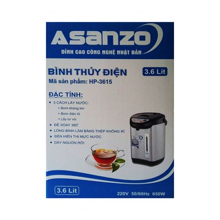 Bình Thủy Điện 3.6 Lít Asanzo HP3615