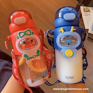 Bình nhựa tritan 600ml kèm dây đeo n198