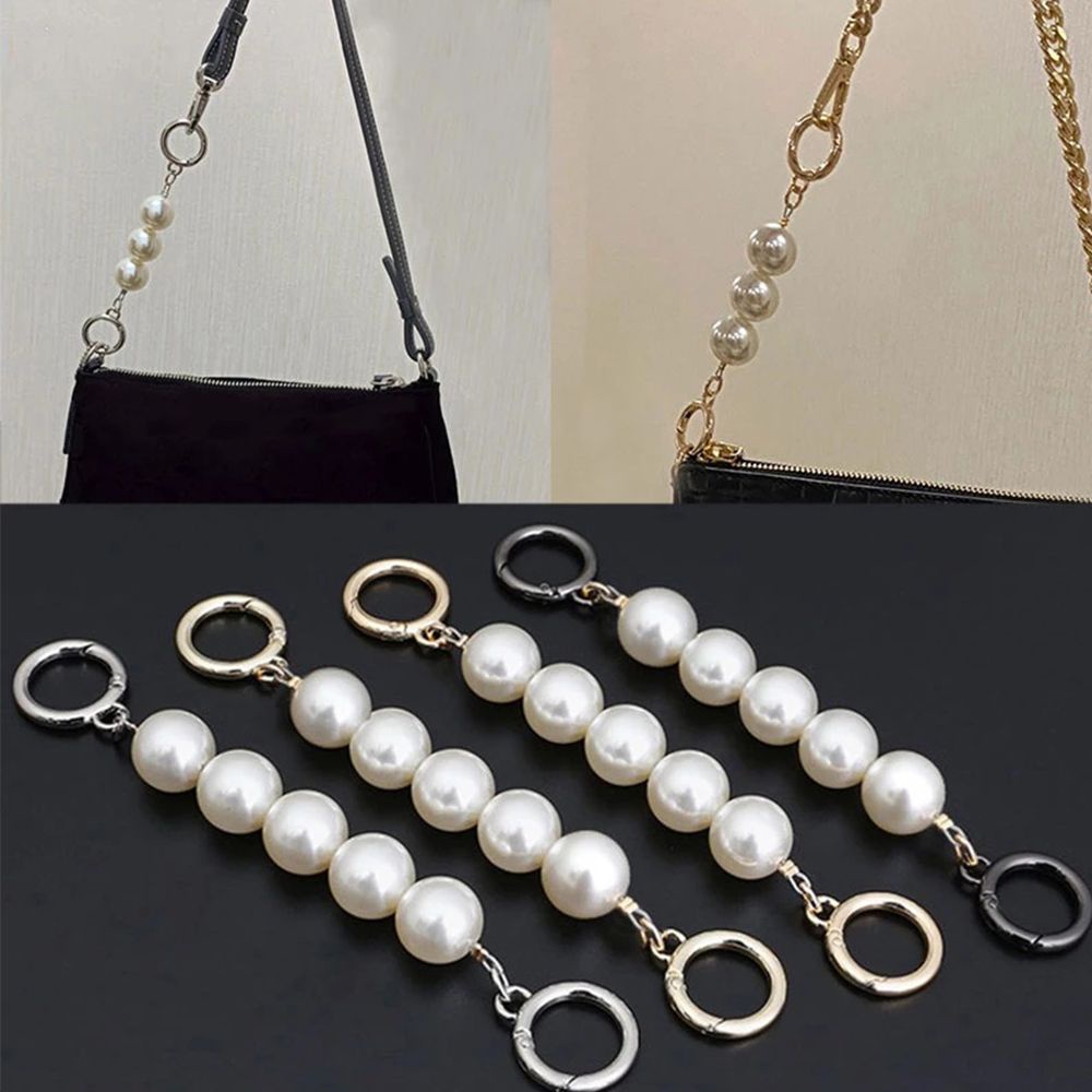 Chuỗi ngọc trai gắn dây đeo túi xách DIY dễ thương