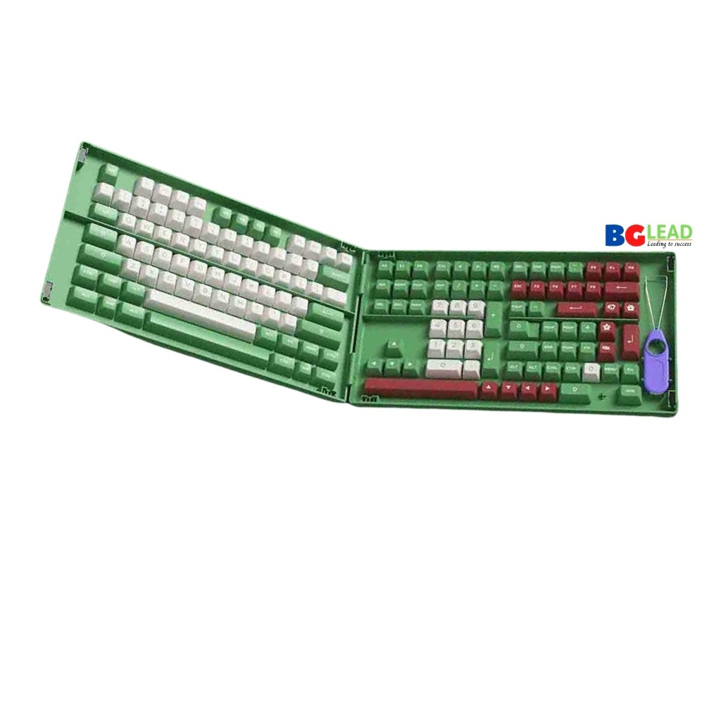 Bộ keycaps bàn phím cơ AKKO Keycap set – Matcha Red Bean (PBT Double-Shot/ASA profile/158 nút) - Mai Hoàng phân phối