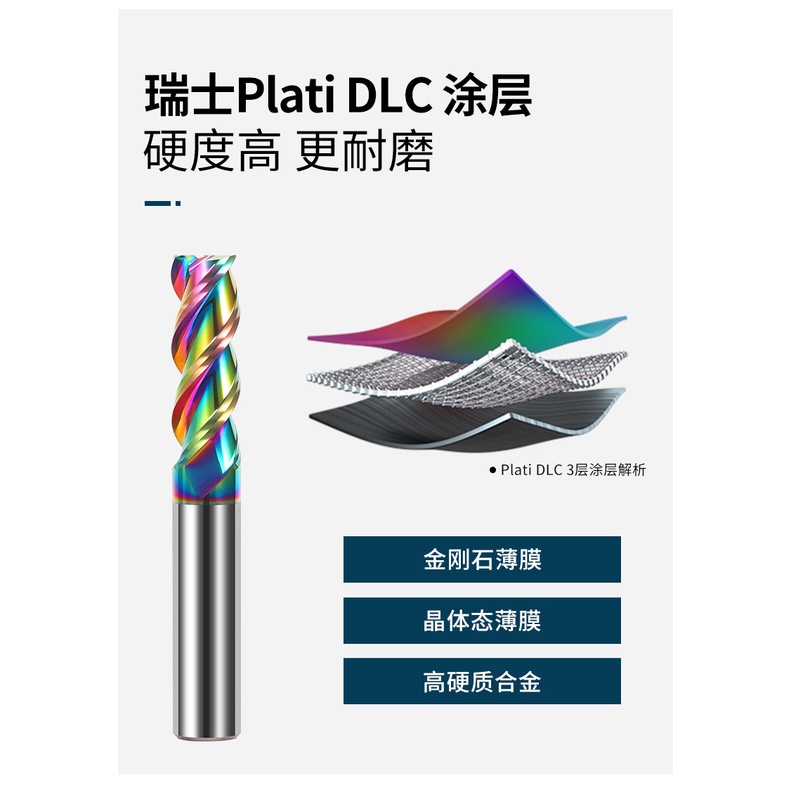 Mũi Phay Phẳng 3 Lưỡi Dao Cắt Mở Rộng 55 Độ Bằng Hợp Kim Nhôm Cứng Nhiều Màu Sắc