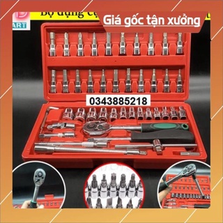 Bộ dụng cụ mở ốc vít bộ dụng cụ sửa chữa đa năng 46 chi tiết