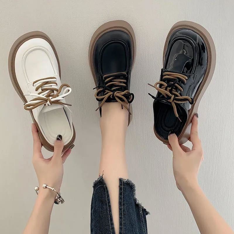 Dép Da Đế Dày Buộc Dây Thời Trang Mùa Hè Cho Nữ