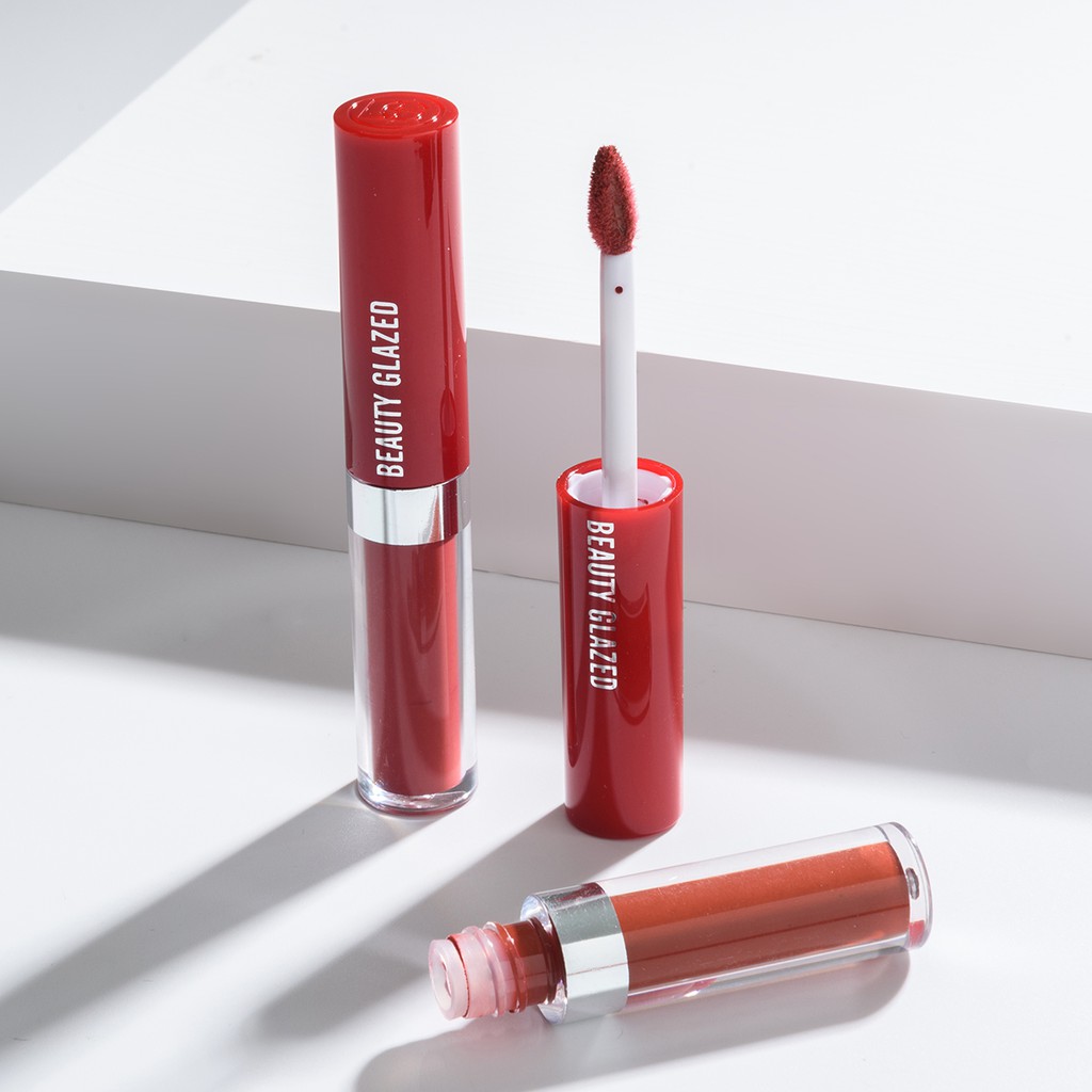 BEAUTY GLAZED 20 màu Son môi chống thấm nước lâu dài Cup-proof Matte Lip Make Up