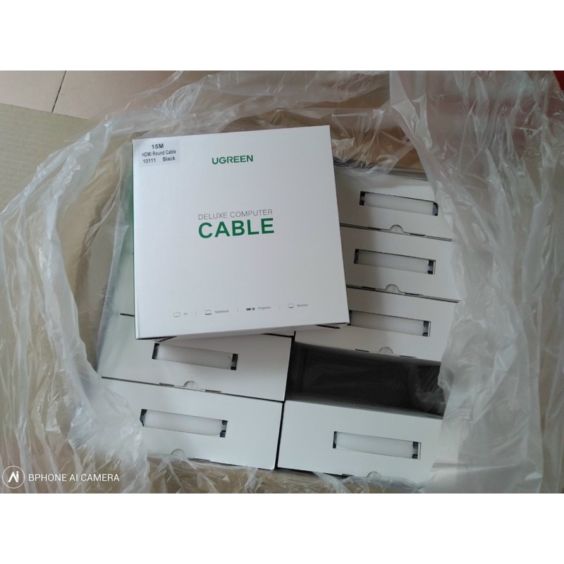 Dây,Cáp tín hiệu HDMI dài 15M Hỗ trợ 4k 2k Chính hãng Ugreen UG-10111