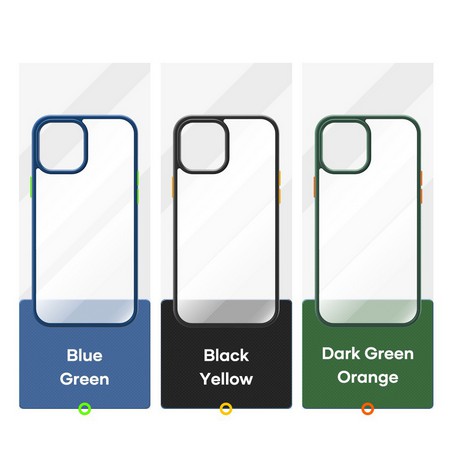Ốp iphone 12 lưng chống sốc cho iPhone 12/ 12 mini/12 Pro/ 12 Pro Max lưng trong viền màu Guard pro protection case Rock
