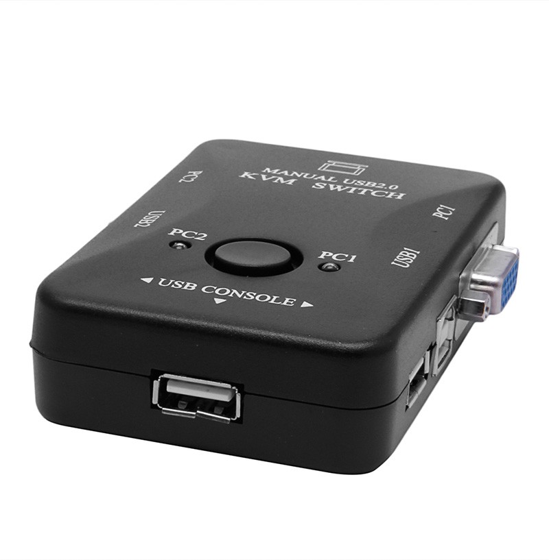 Hộp Chuyển Đổi 2 Cổng Usb 2.0 Kvm Vga Cho 2 Pc