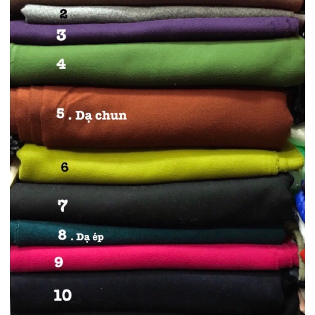 Vải dạ ( dạ ép - dạ chun- dạ mịn)