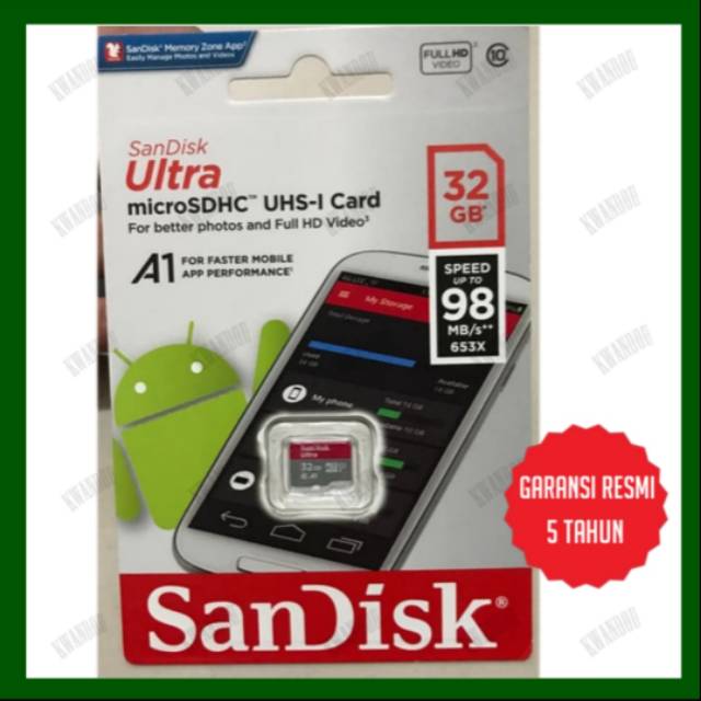 Thẻ Nhớ Sandisk Ultra 32gb Microsdhc A1 Class 10