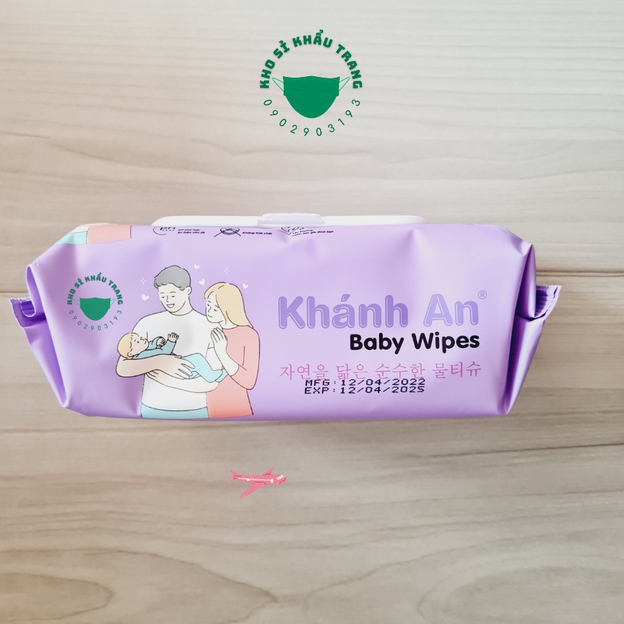 Khăn ướt baby Khánh An hương thơm nhẹ nhàng