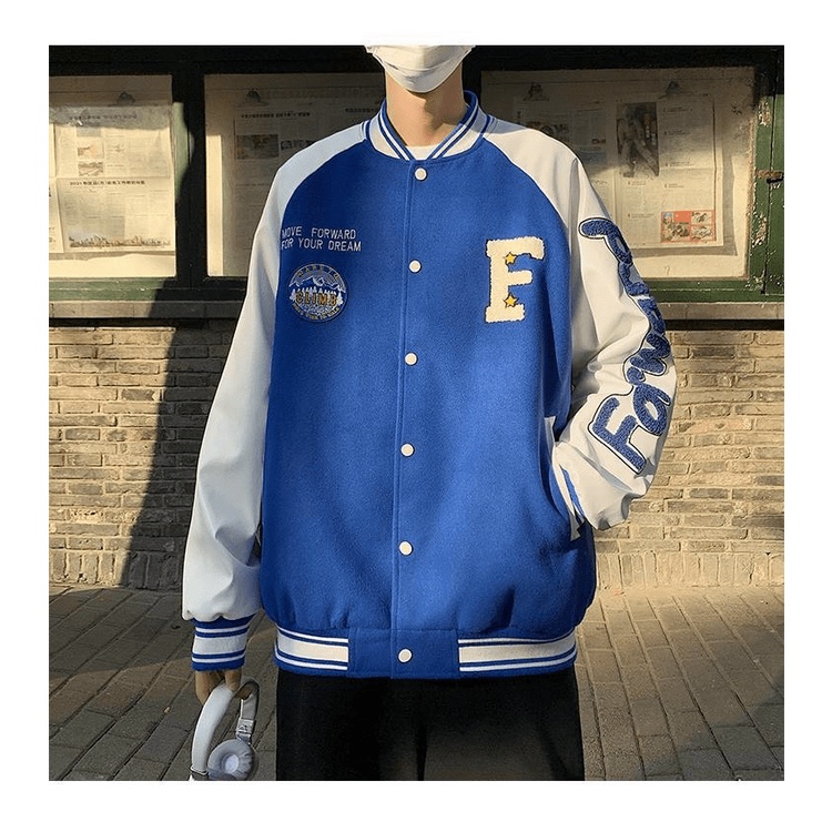 (FREE SHIP) ÁO KHOÁC BOMBER NAM NỮ  CHỮ F THỜI TRANG BOMBER BAO NGẦU CHẤT LỪ TK 2022